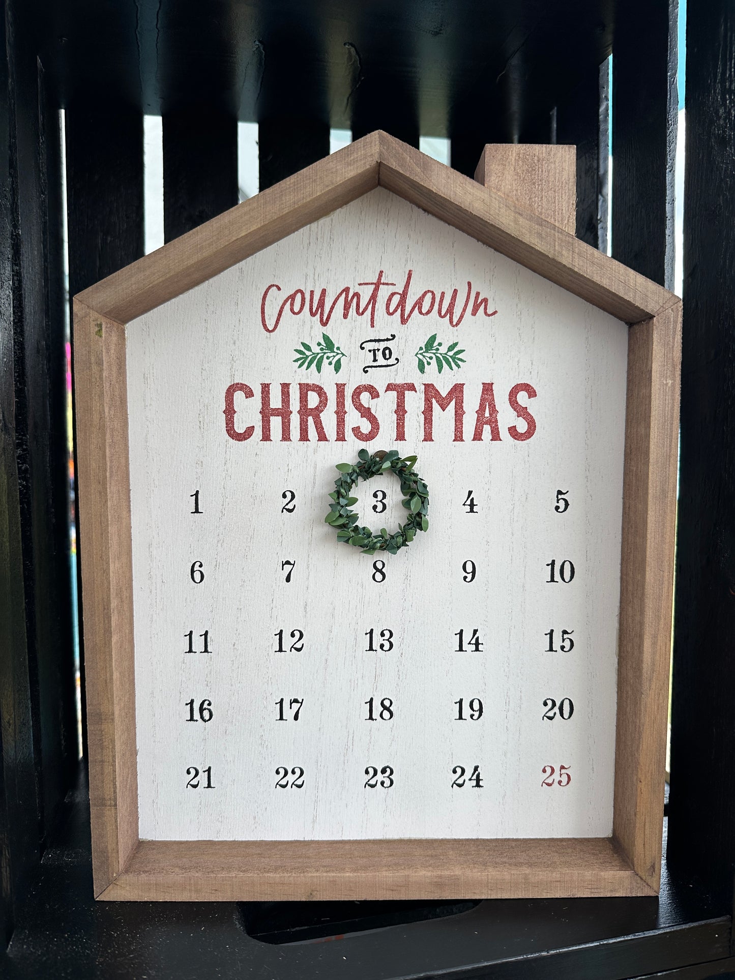 House Shaped Christmas Countdown