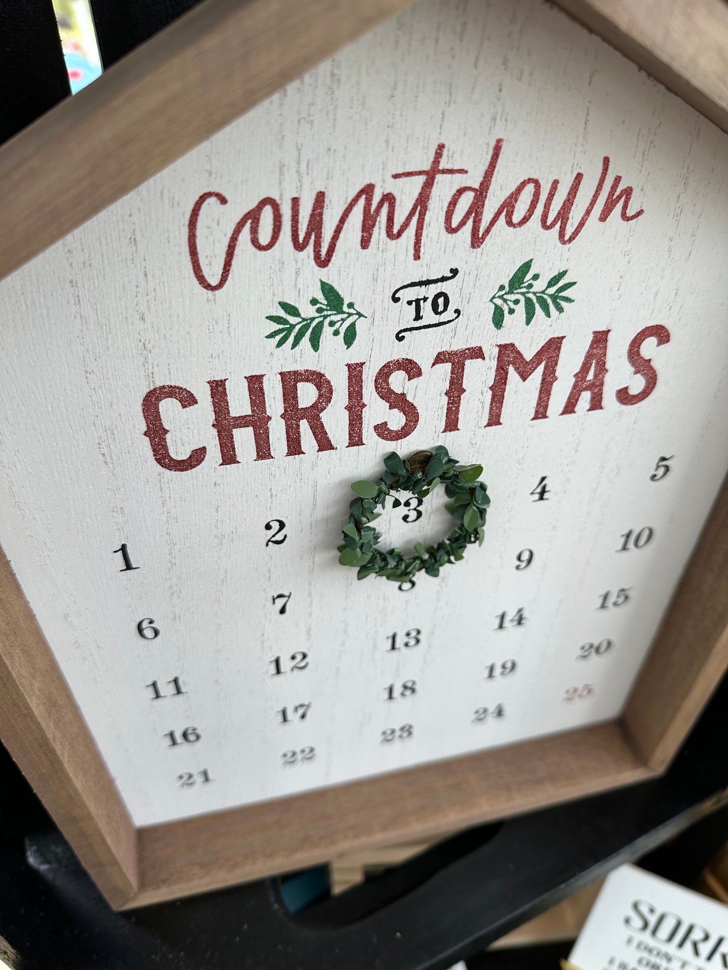 House Shaped Christmas Countdown