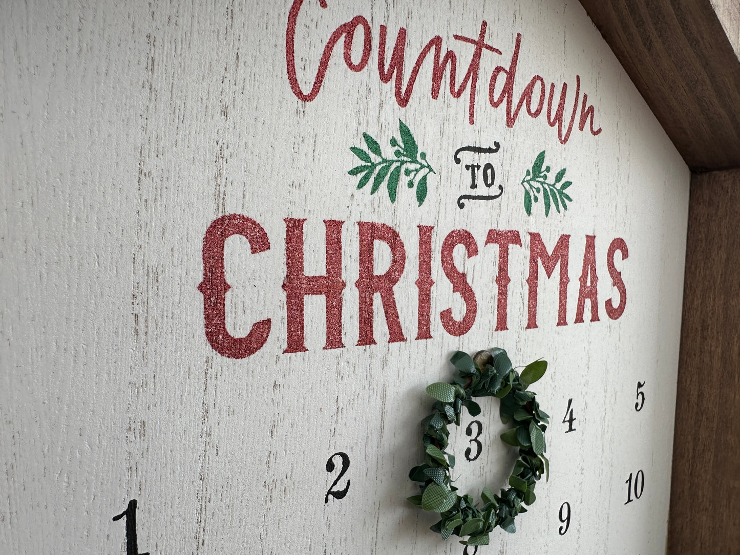House Shaped Christmas Countdown